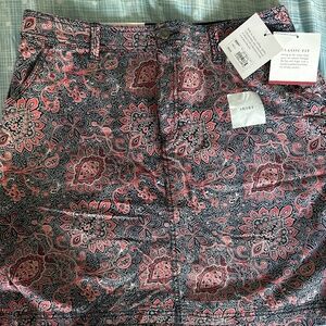 Croft & Barrow, Croft and Borrow Skort, size 12, Paisley, print, brand new with